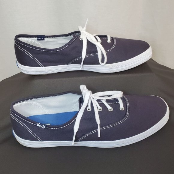 Keds Women's Size 9.5 EE Champion Canvas Sneakers Softerra Padded Footbed Shoes - Picture 4 of 7